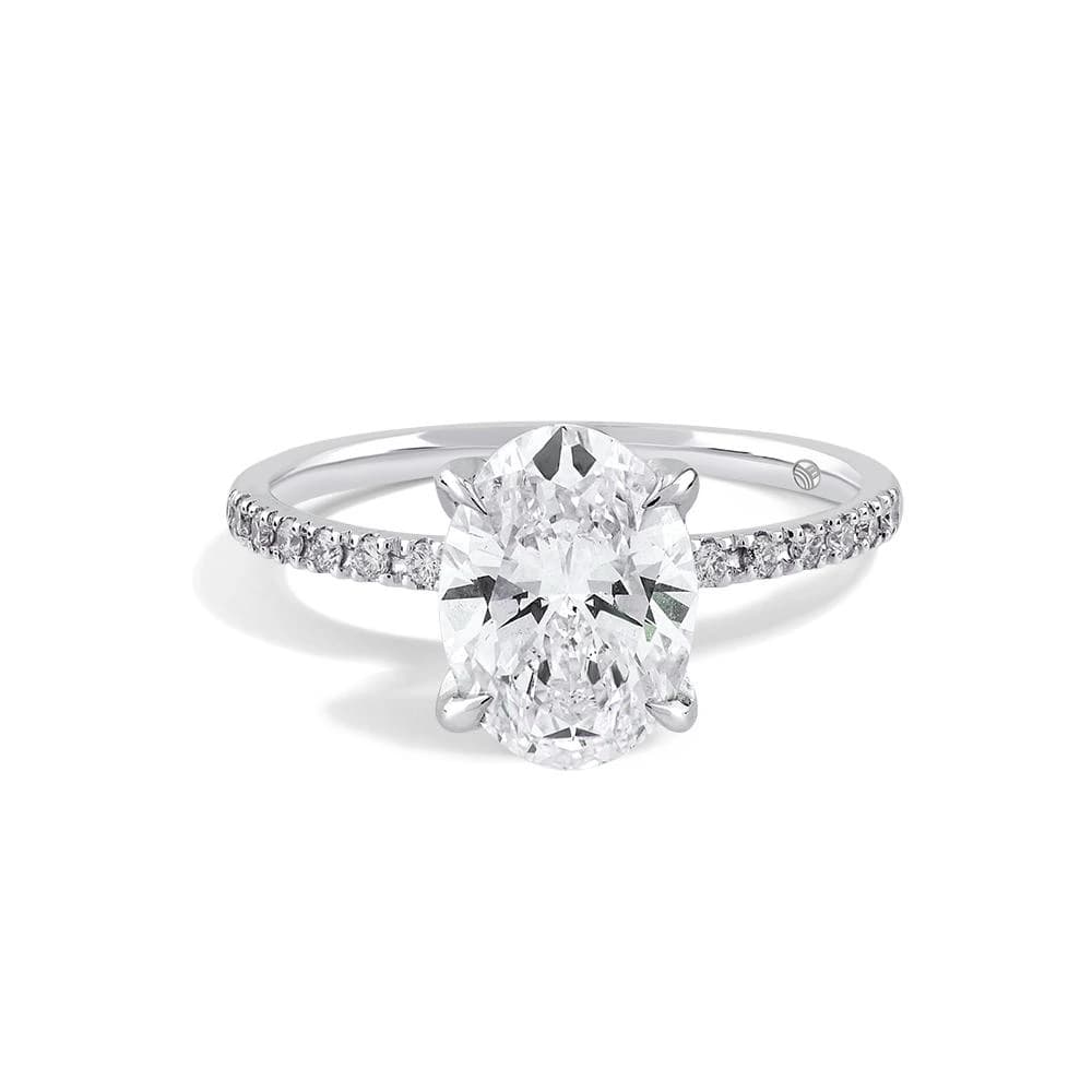 Oval Pavé 3.00 Karat Tektaş